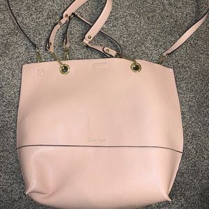 Pink/Tan reversible Calvin Klein purse/tote